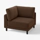 Canapé d’angle UPPÅKRA marron, design douillet - parfait pour la détente en famille.