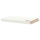 Étagère UTRUSTA blanche, mélaminée, rectangulaire, robuste, 18mm d’épaisseur.