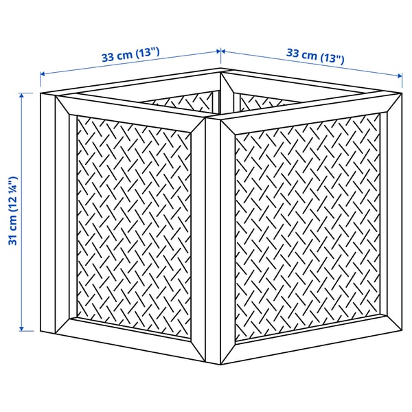 Illustration avec les mesures du produit : VÄLTNING.