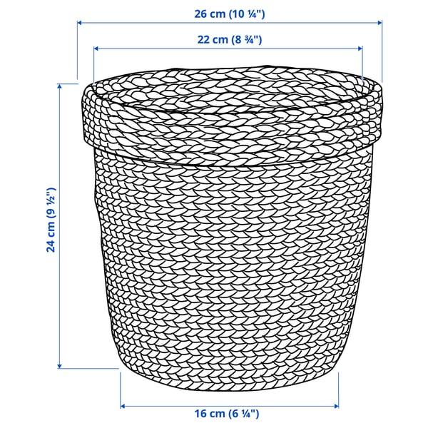 Illustration avec les mesures du produit : VALLMOFRÖN.