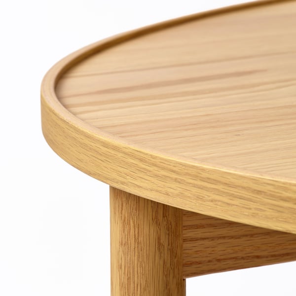 VALNÄS Table basse, plaqué chêne, 118x72 cm