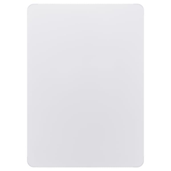 Enseigne rectangulaire blanche VEMUND, plastique et acier, montage polyvalent.