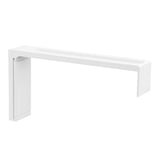 Support mural blanc VIDGA, design simple, style moderne, matériau en aluminium, forme rectangulaire.