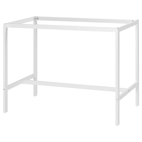 Cadre de table blanc VIHALS , design minimaliste moderne, en acier.
