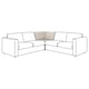 Canapé d’angle VIMLE, ton neutre, design minimaliste, coussins confortables, lignes épurées.