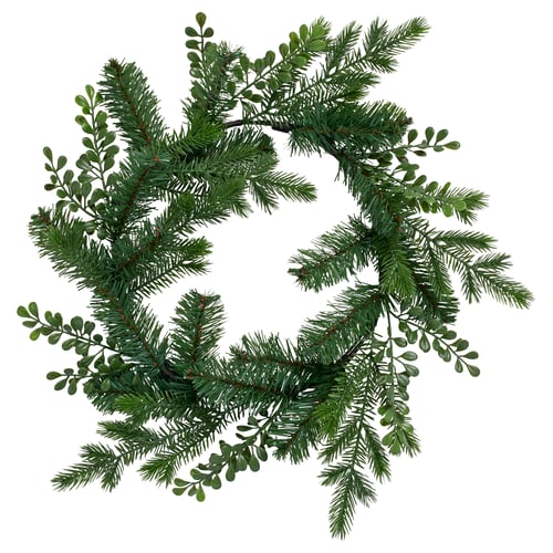 VINTERFINT Couronne artificielle, intérieur/extérieur vert, 45 cm