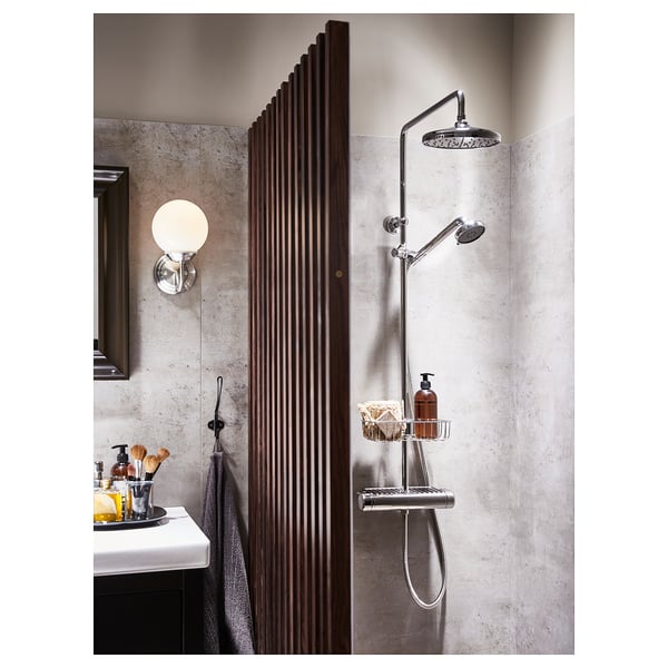 VOXNAN Ensemble douche mitigeur thermo, chromé