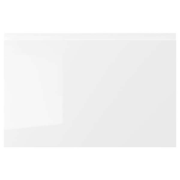 Façade de tiroir blanc brillant VOXTORP - design moderne et épuré