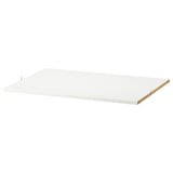 ALTARLIDEN witte plank, rechthoekig, spaanplaatkern met papierfolie en kunststof rand, eenvoudig ontwerp.