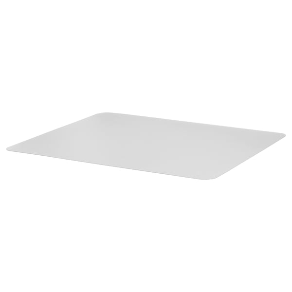 ANNÅSEN, wit plat rechthoekig plastic dienblad. Modern minimalistisch design, glad oppervlak.