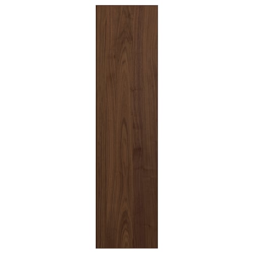 BJÖRNESKOGEN deur in donker walnootfineer met houten rand, rechthoekige vorm, modern design.