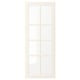 Een witte BODBYN kastdeur met een klassiek design, met vierkante panelen en een glad gelakte afwerking.