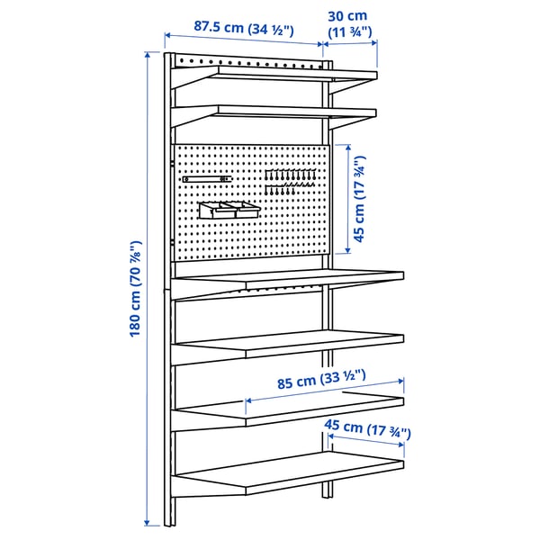 Illustratie met afmetingen voor het product: BROR.