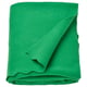 Groene fleece deken, zacht en knus, netjes opgevouwen. Gemaakt van 90% gerecycled polyester.
