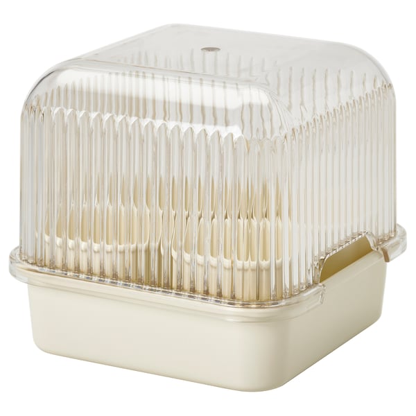 DOFTRIPS Kweekset, transparant/ecru, 16x16x14.5 cm