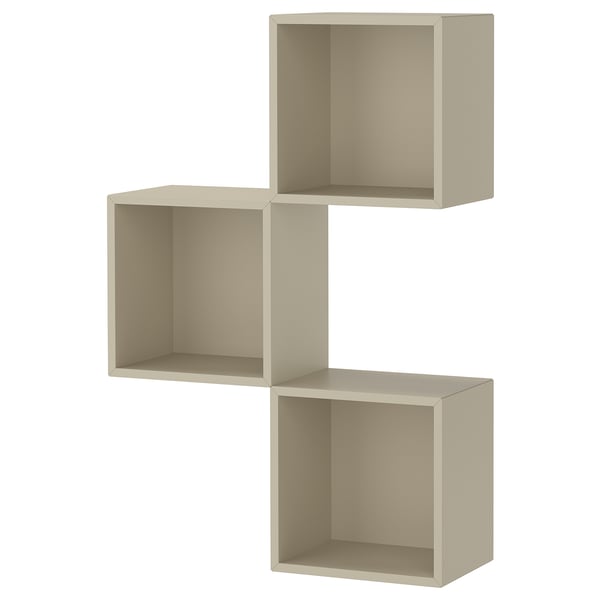 EKET Kastcombinatie wand, beige, 70x25x105 cm