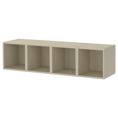 EKET Wandopbergcombinatie, beige, 140x35x35 cm