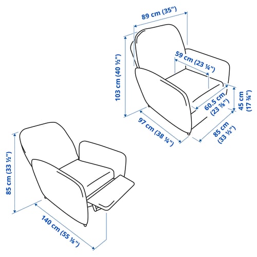 Illustratie met afmetingen voor het product: EKOLSUND.