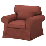 EKTORP Hoes fauteuil, Kilanda bruinrood