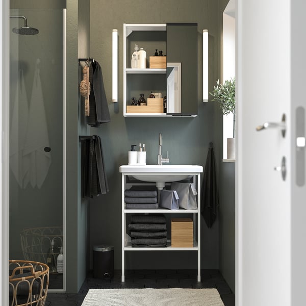 ENHET Badkamer, wit, 64x43x87 cm
