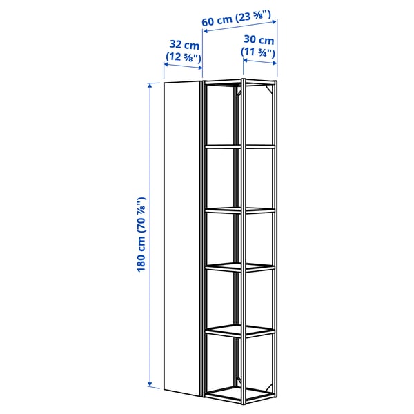 Illustratie met afmetingen voor het product: ENHET.