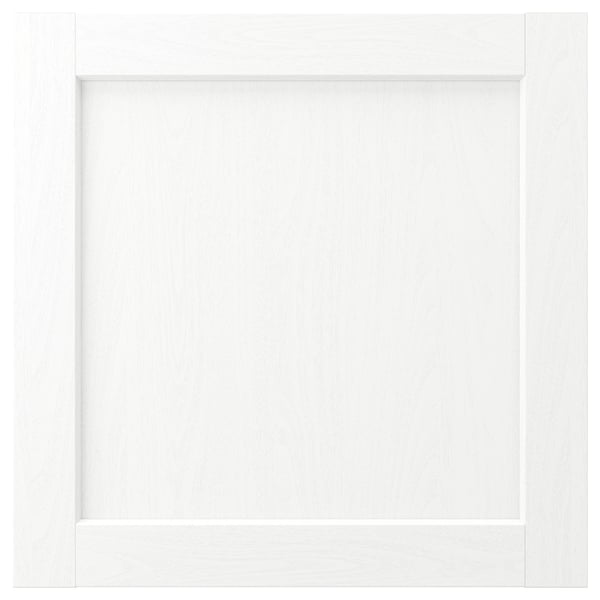 ENKÖPING witte kastdeur met houtnerfstructuur, vierkante vorm.