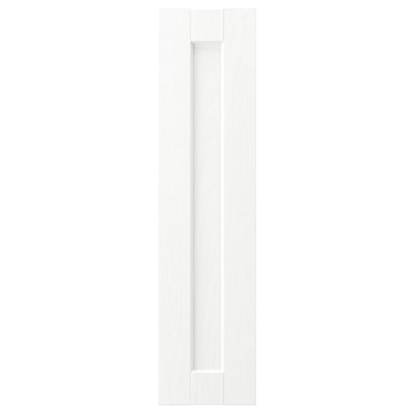 ENKÖPING witte kastdeur. Vierkante, omlijste, subtiele korrelstructuur. Gemaakt van hardboard, kunststof rand, folie.