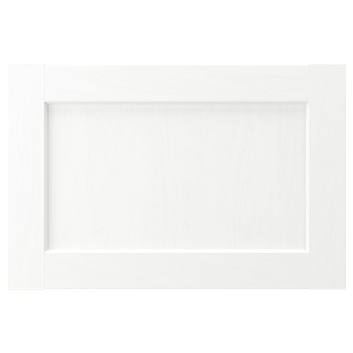 Een witte ENKÖPING-kast met een modern design, met een gladde, duurzame en vlekbestendige folieafwerking.