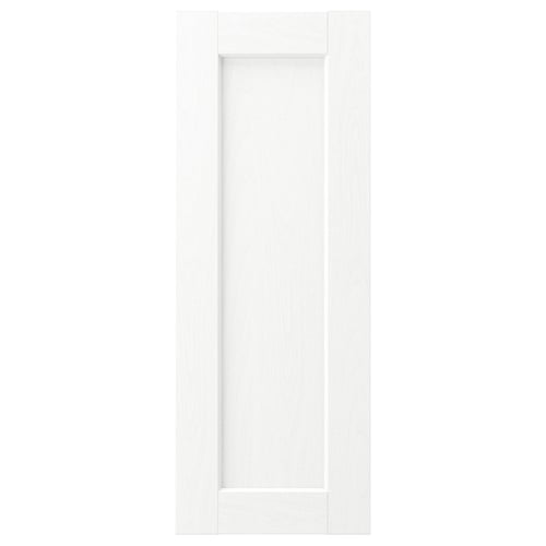 ENKÖPING: witte kastdeur, rechthoekig, eenvoudig frame, houteffectfolie, glad oppervlak.