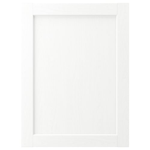 ENKÖPING: witte kastdeur, klassiek design, hardboard, kunststof rand en folie, 25 jaar garantie.