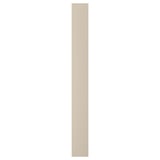 Beige verticaal paneel uit de FORSAND collectie, deur/kozijn met honingraatpapier vulling.