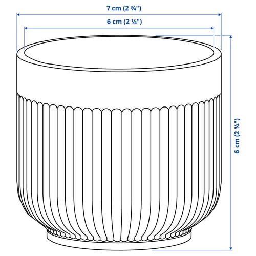 Illustratie met afmetingen voor het product: GRADVIS.