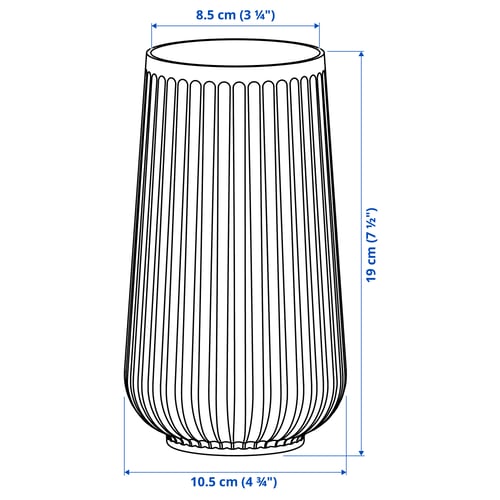 Illustratie met afmetingen voor het product: GRADVIS.