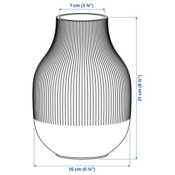 Illustratie met afmetingen voor het product: GRADVIS.