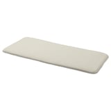 GRYTTOM zitkussen, beige, zacht rechthoekig kussen, past op een andere bank, gemakkelijk schoon te maken.