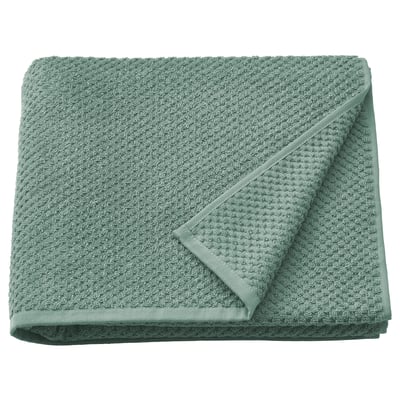 Gevouwen lichtgroene GULVIAL katoenen handdoek, zacht & donzig, vierkante vorm.