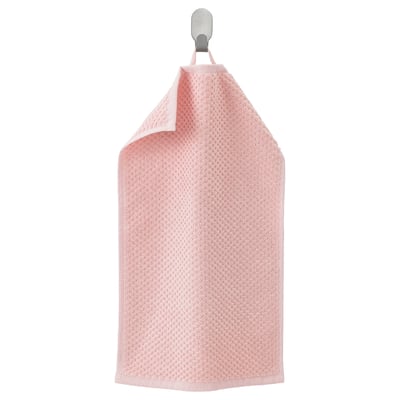 GULVIAL handdoek, lichtbeige, zacht katoen, rechthoekig met gevouwen bovenkant, gestructureerd oppervlak.