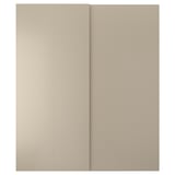 Beige HASVIK schuifdeur, gladde afwerking. Modern, minimalistisch ontwerp.