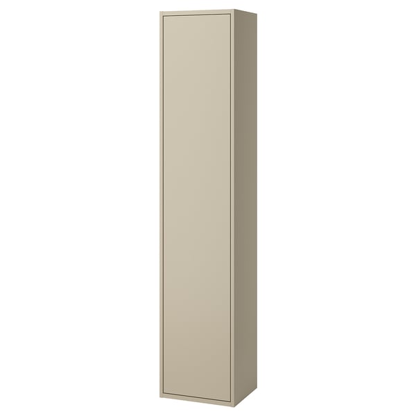 HAVBÄCK Hoge kast met deur, beige, 40x35x195 cm