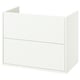 HAVBÄCK wit badkamermeubel, strak design met volle lades.