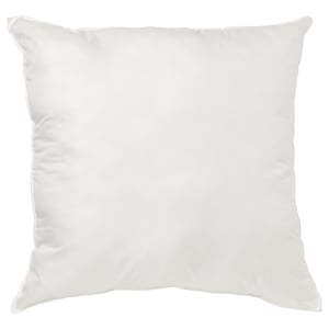 INNER - wit kussen. Mollig, vierkant ontwerp. Gemaakt van gerecycled polyester.