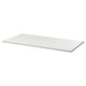 Een witte JOSTEIN metalen plank. Het is rechthoekig, eenvoudig en duurzaam met een poedercoating.