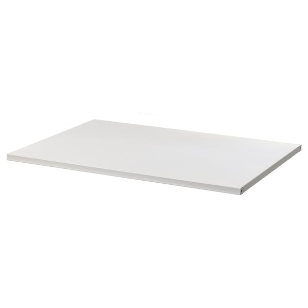 Witte JOSTEIN metalen plank, rechthoekig, duurzaam gepoedercoat staal.