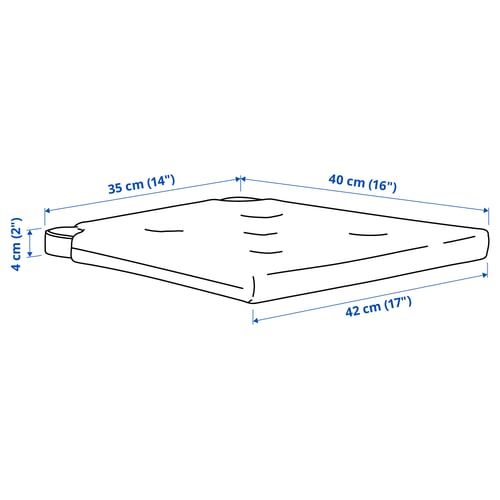 Illustratie met afmetingen voor het product: JUSTINA.