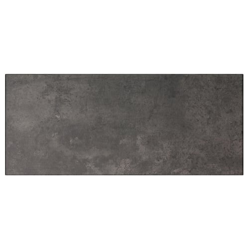 KALLVIKEN donkergrijs ladeblok, getextureerde betonlook, modern industrieel design.