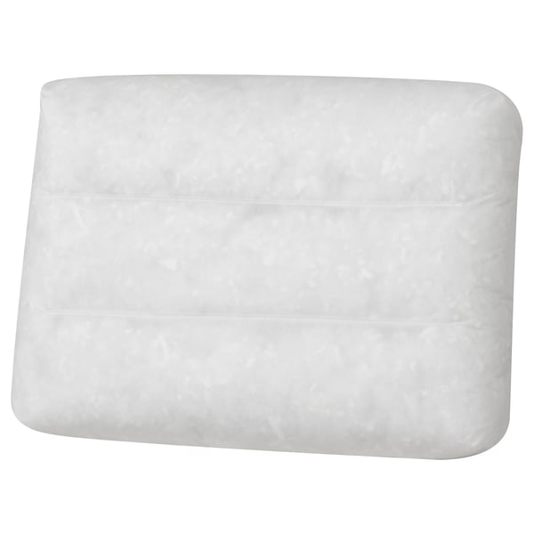 Het KIVIK witte kussen, ronde hoeken, zacht kussen van ikea.