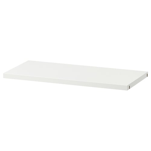 KONSTRUERA witte plank, eenvoudig, rechthoekig, minimalistisch ontwerp, ideaal voor het organiseren van kleine voorwerpen.