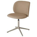 KRYLBO stoel: beige, stof, draaibaar, modern design.