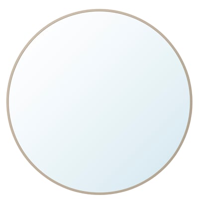 KVALMSÖ Spiegel, beige, 90 cm