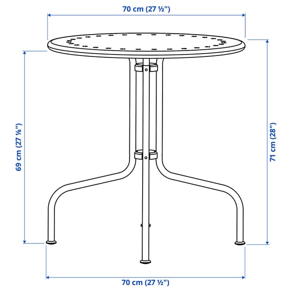 Illustratie met afmetingen voor het product: LÄCKÖ.
